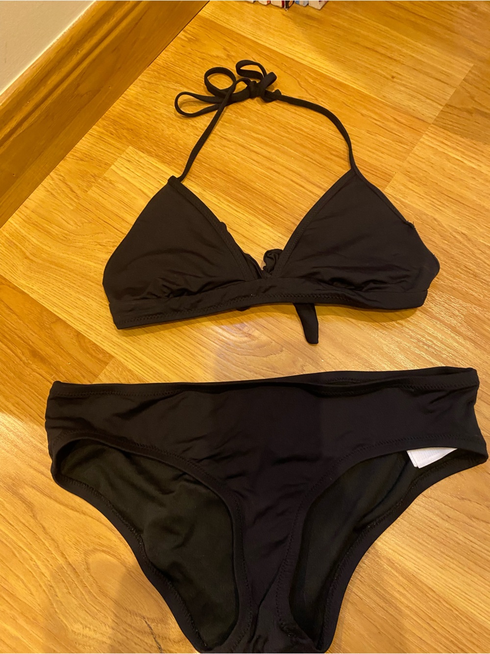 GAP Black Bikini Top and Bottom Set